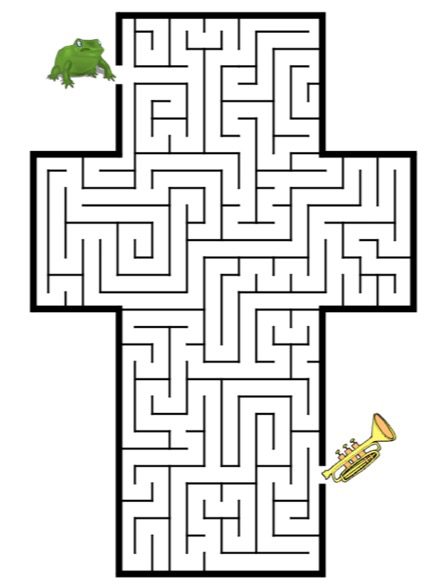 Letter T Printable Maze