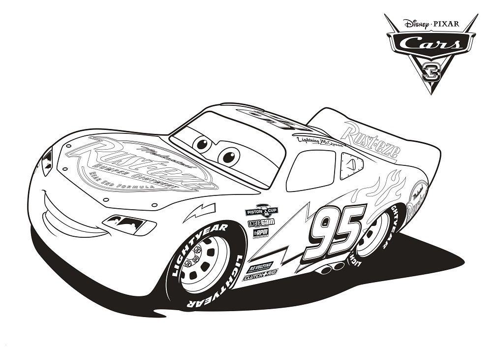 lightning mcqueen race car coloring pages