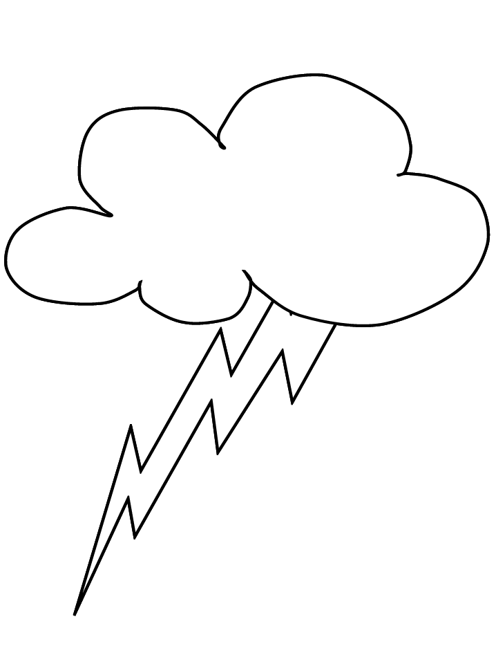 Lightning Coloring Pages