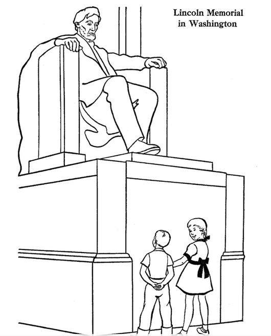 Lincoln Memorial Coloring Page