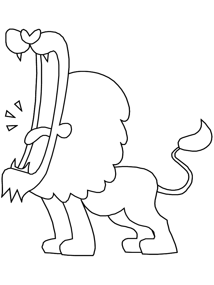 Lion Roar Coloring Pages