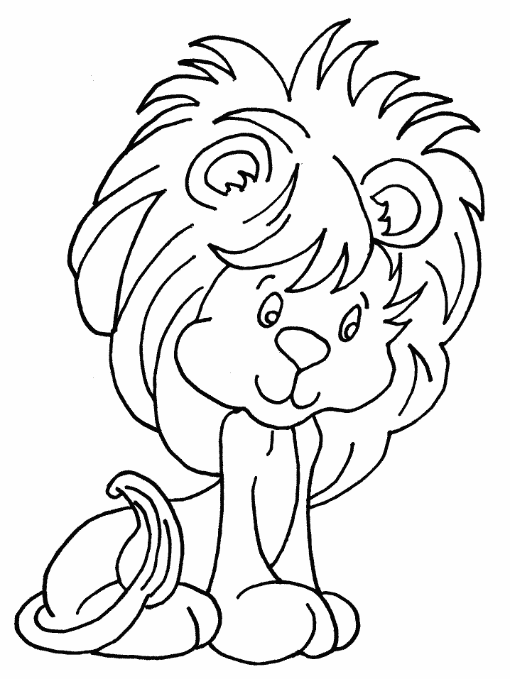 Boy Lion Coloring Pages