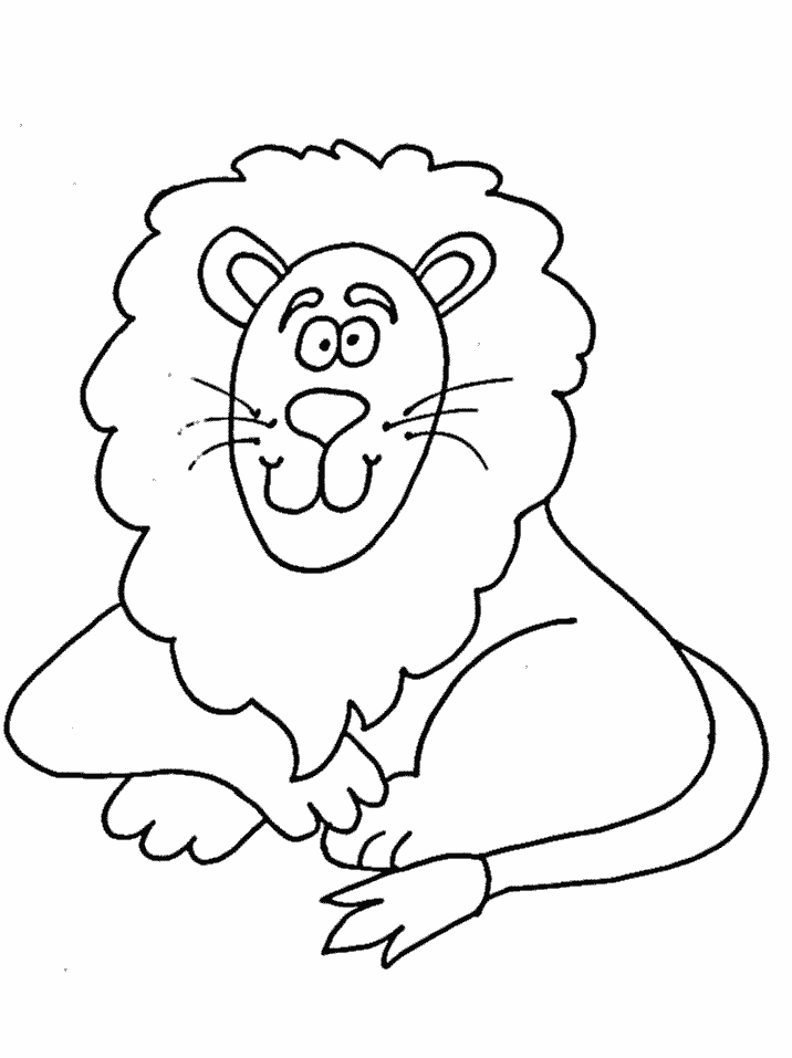 Printable Lion Coloring Pages