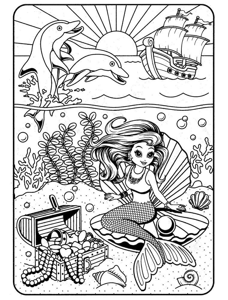 lisa frank water falls coloring pages