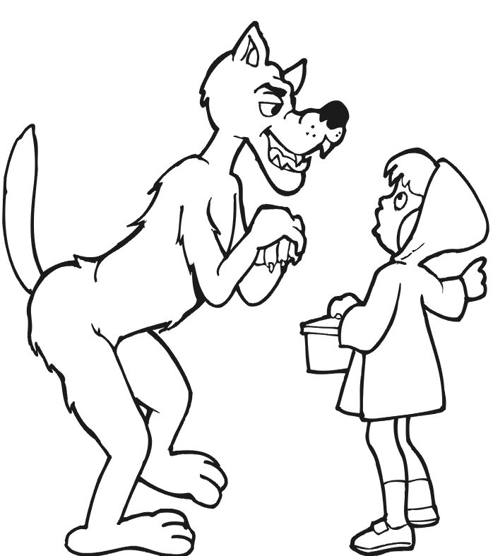 Little Red Riding Hood coloring page