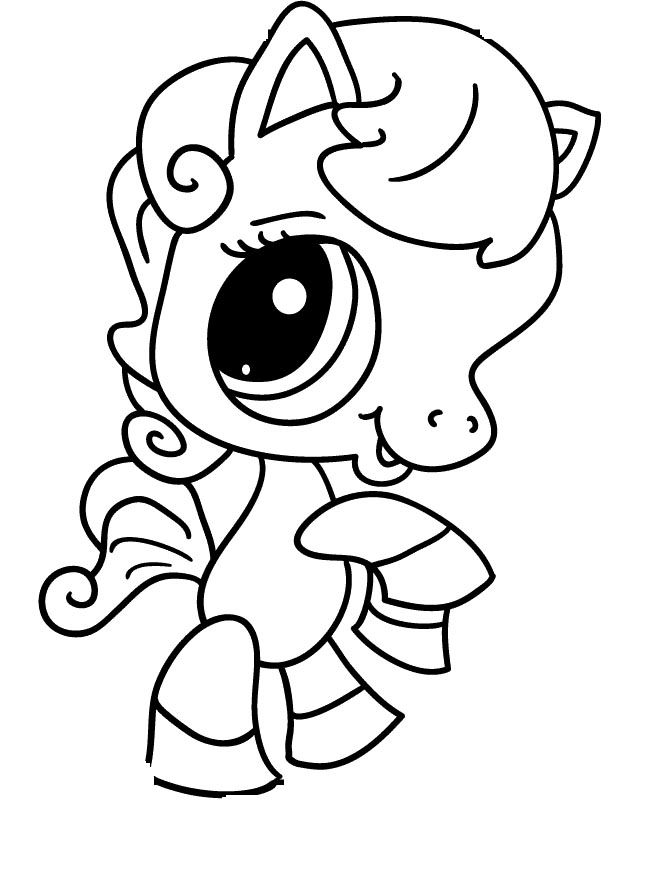 littlest pet shop horse coloring pages