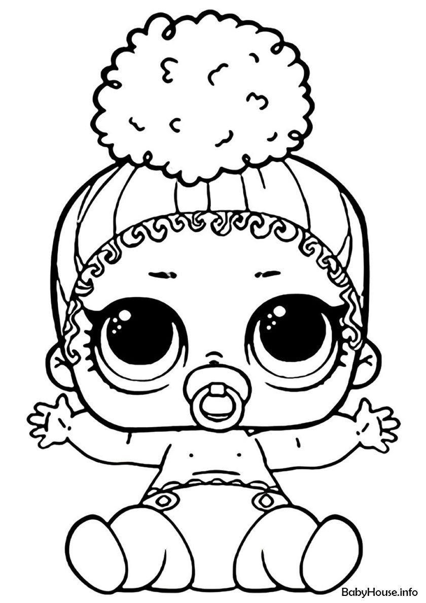 lol doll baby coloring pages