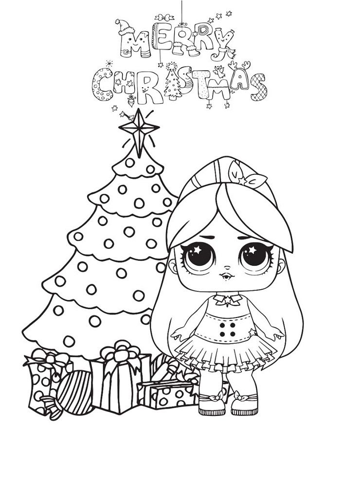 lol doll christmas coloring pages