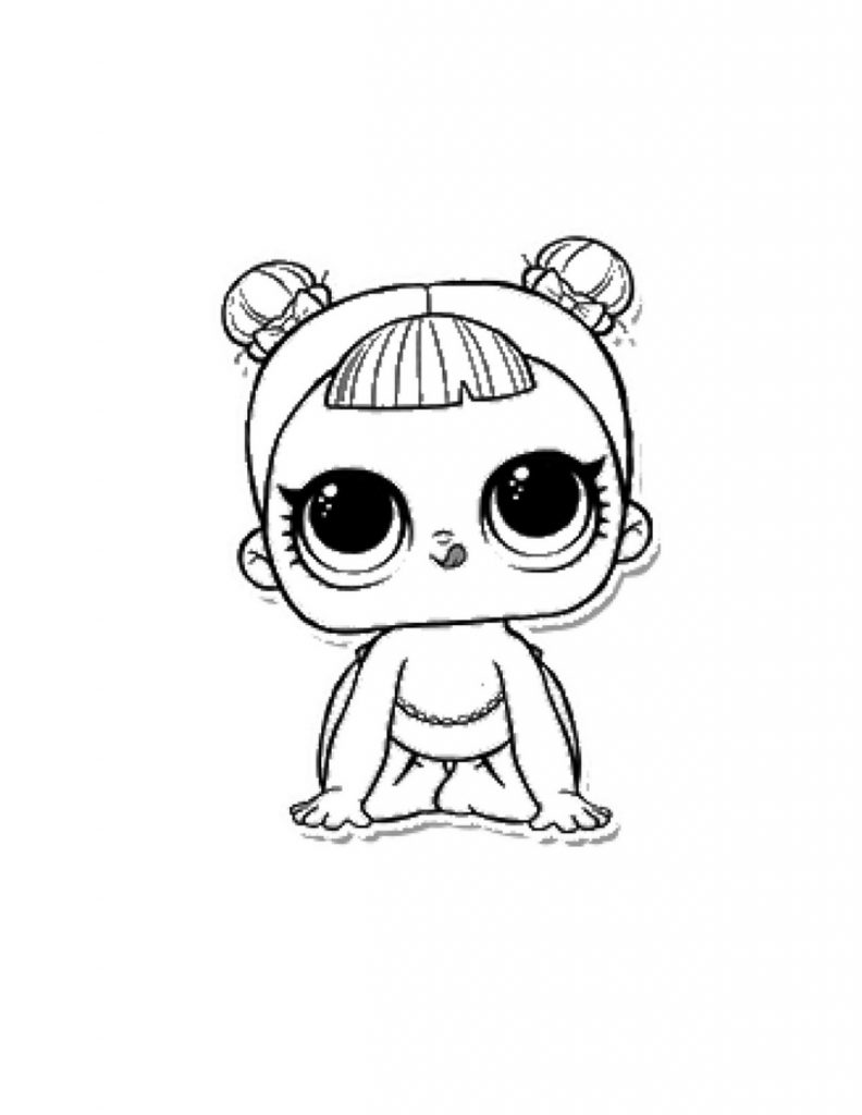 lol doll coloring pages baby