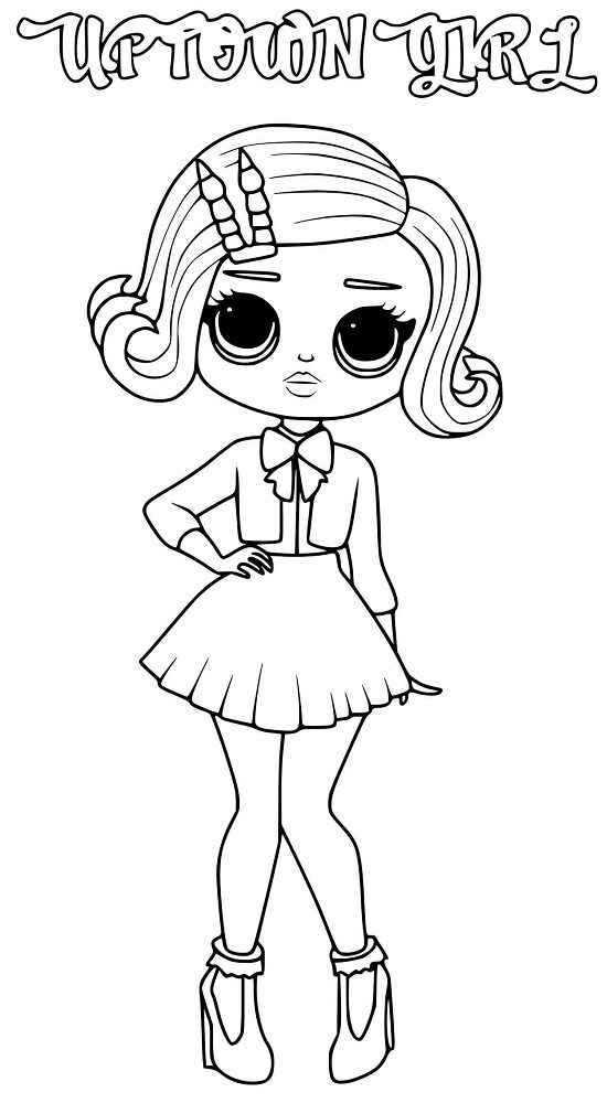 lol doll coloring pages omg