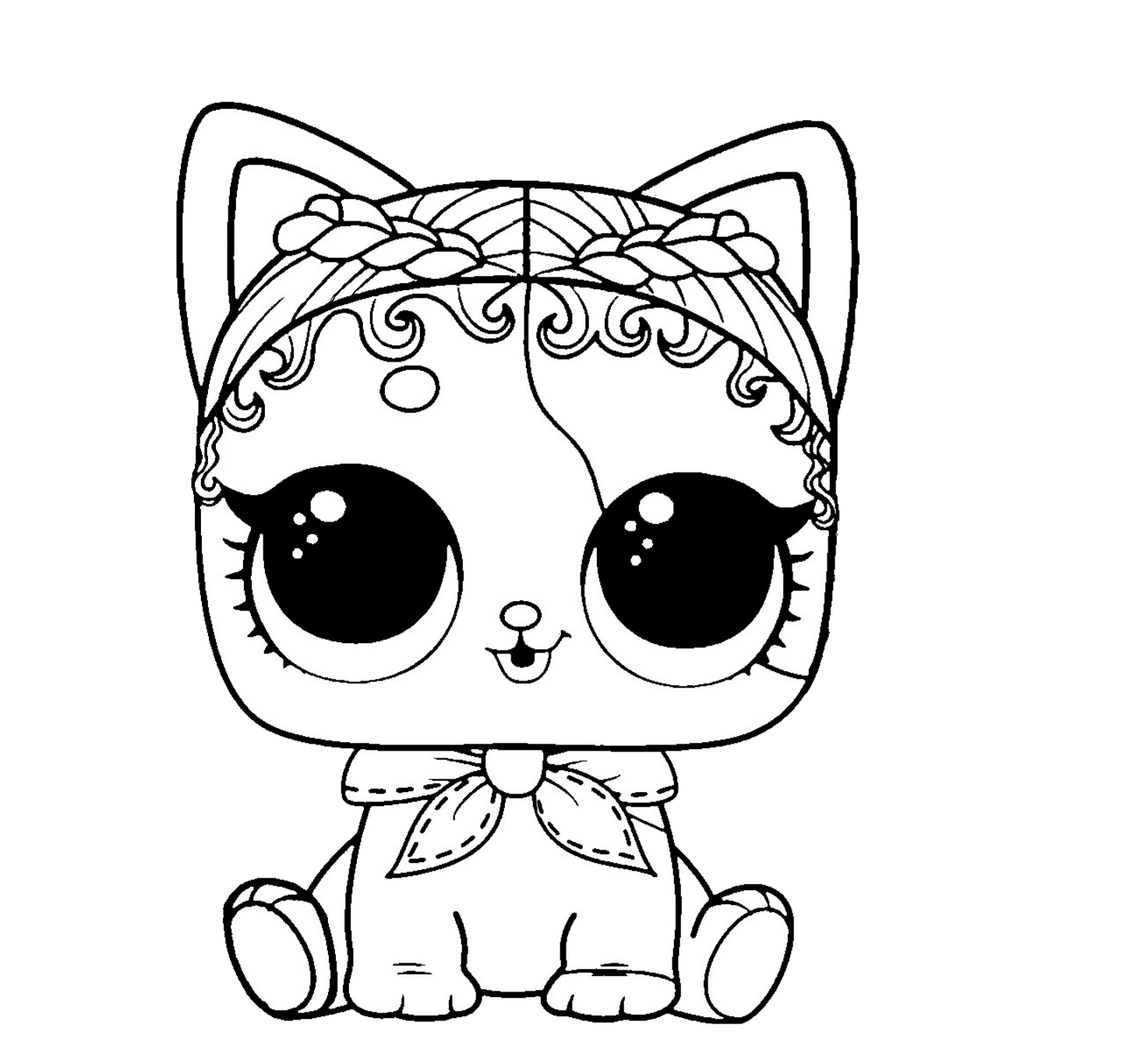 lol doll pets coloring pages
