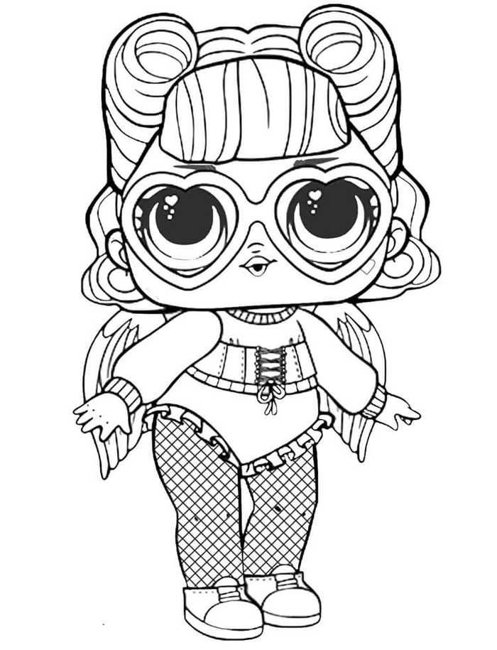 lol dolls coloring pages printable