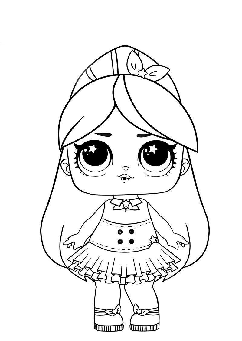 lol dolls coloring pages to print