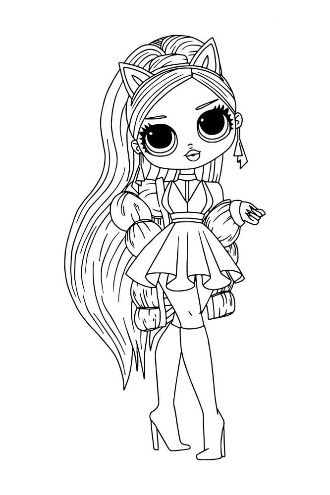 lol fashion doll coloring pages