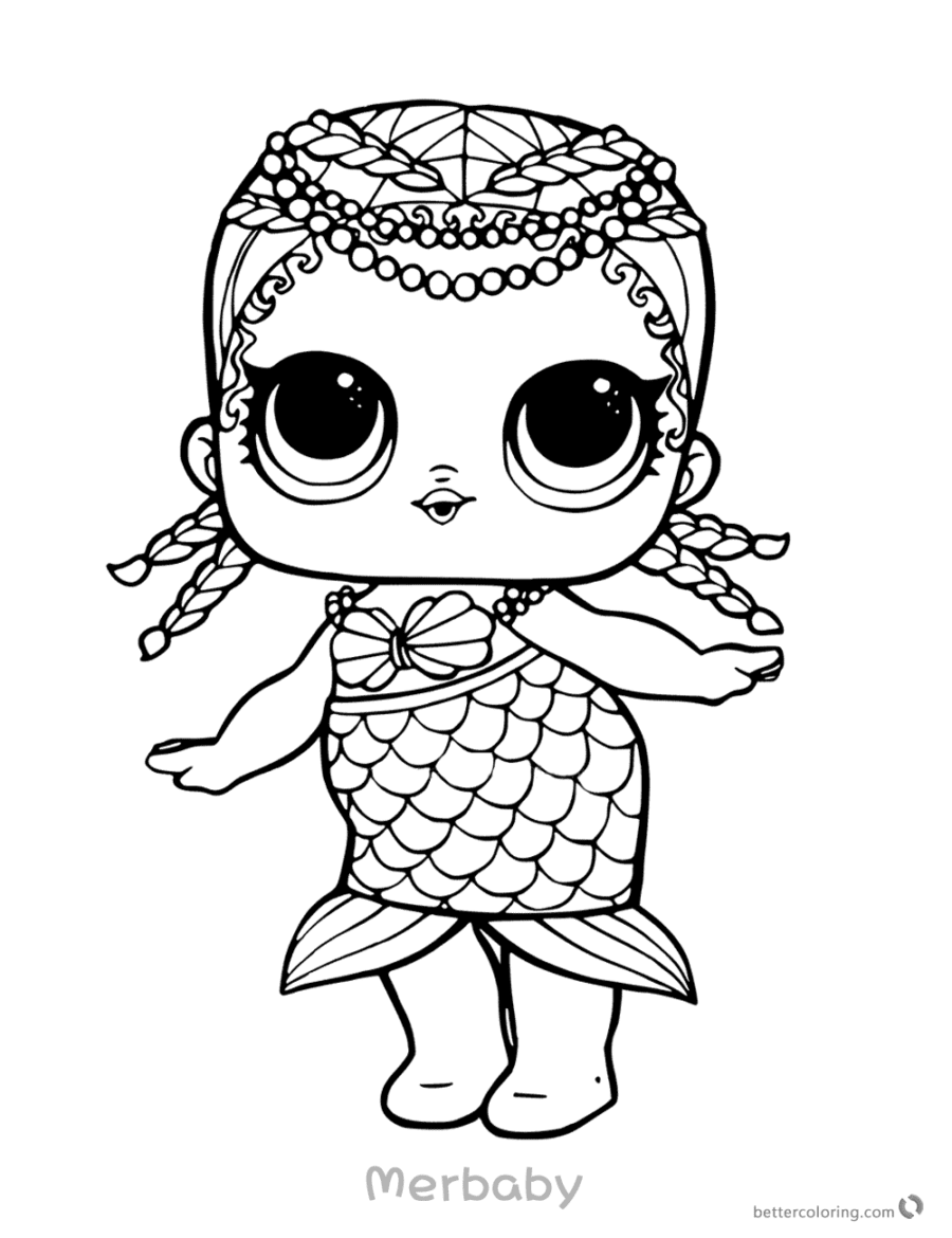 lol mermaid coloring pages