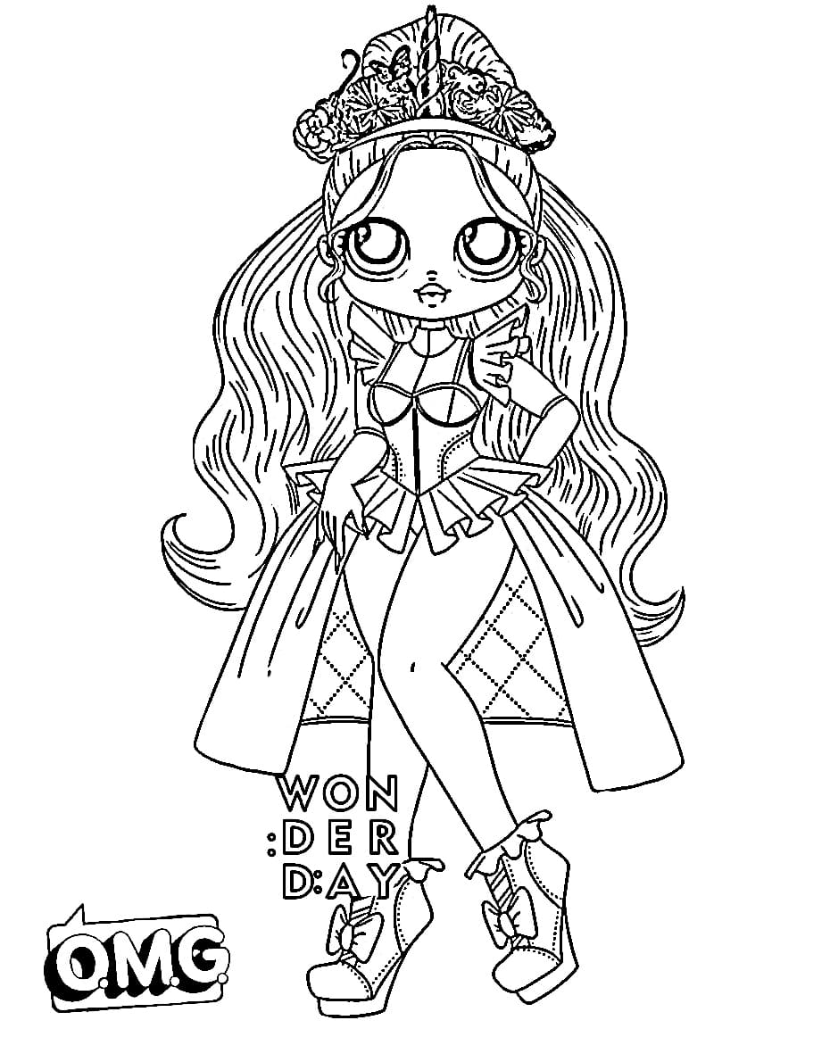 lol omg dolls coloring pages to print