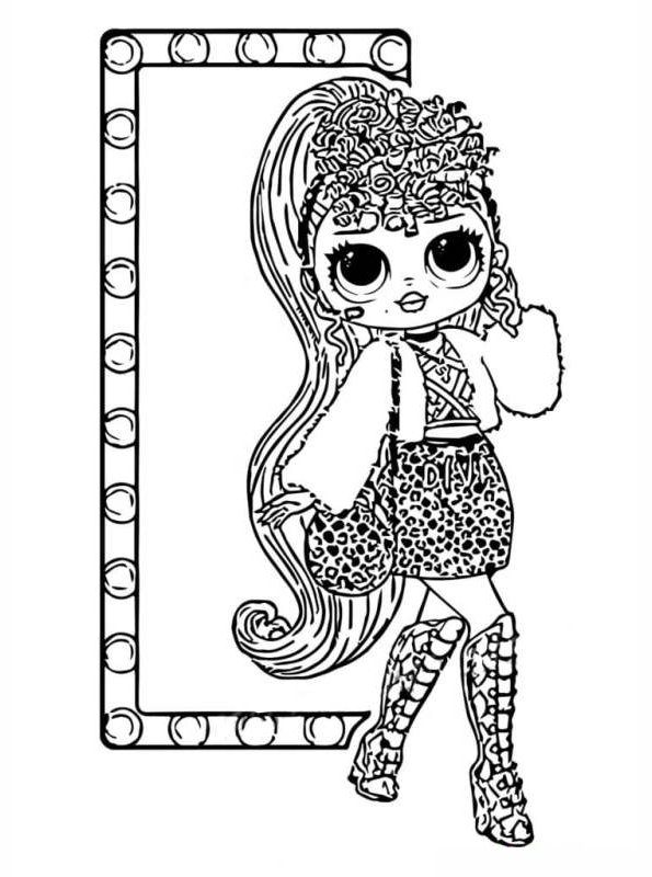 lol omg dolls coloring pages