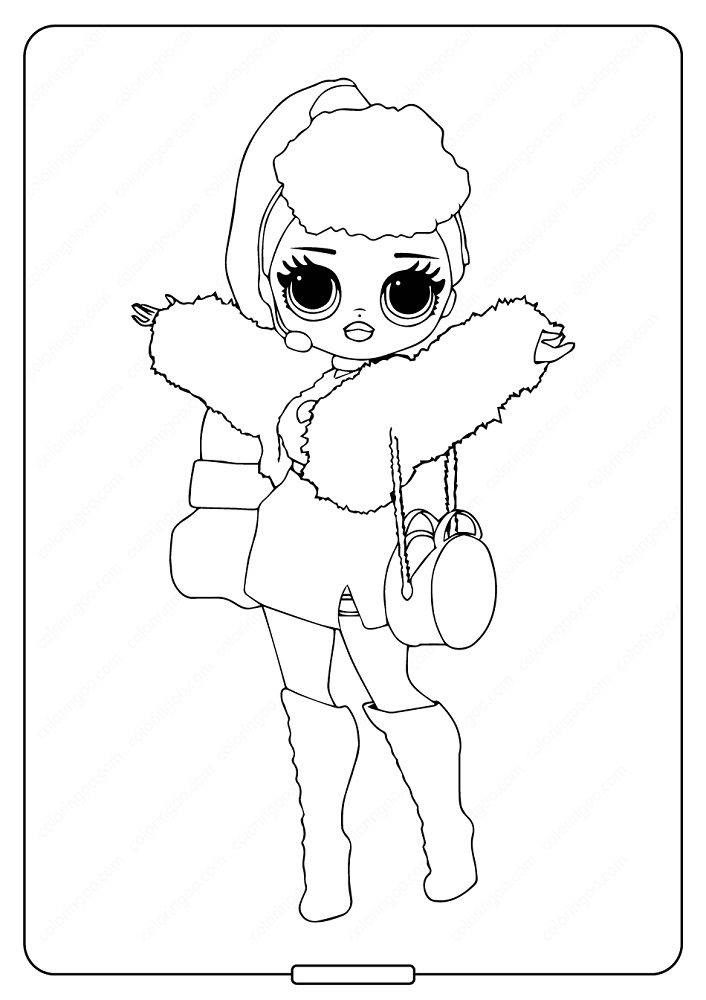 lol omg lady diva coloring pages
