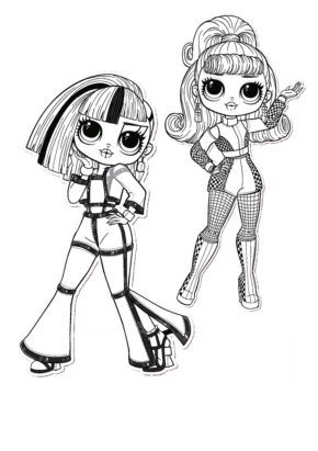 Big Sister LOL Doll Coloring Pages & book for kids.