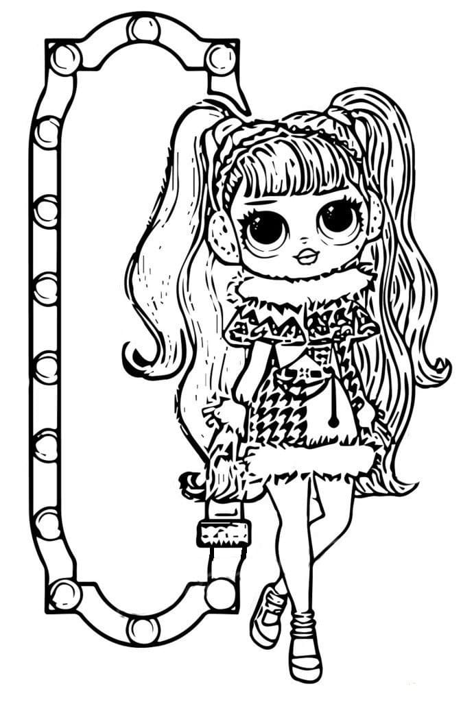 lol omg winter disco coloring pages