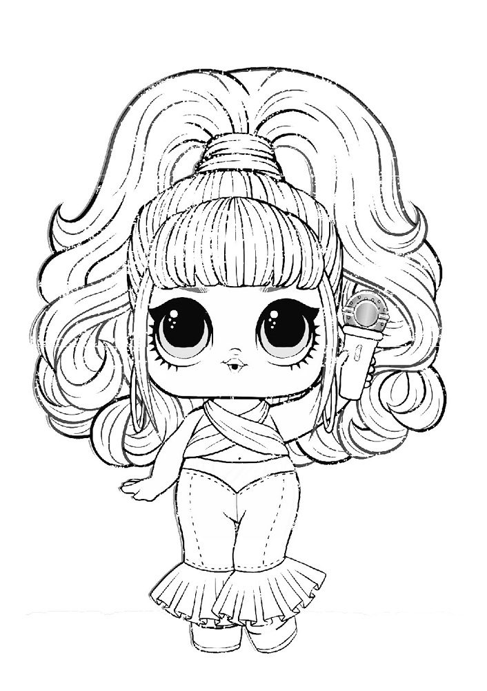 lol remix dolls coloring pages