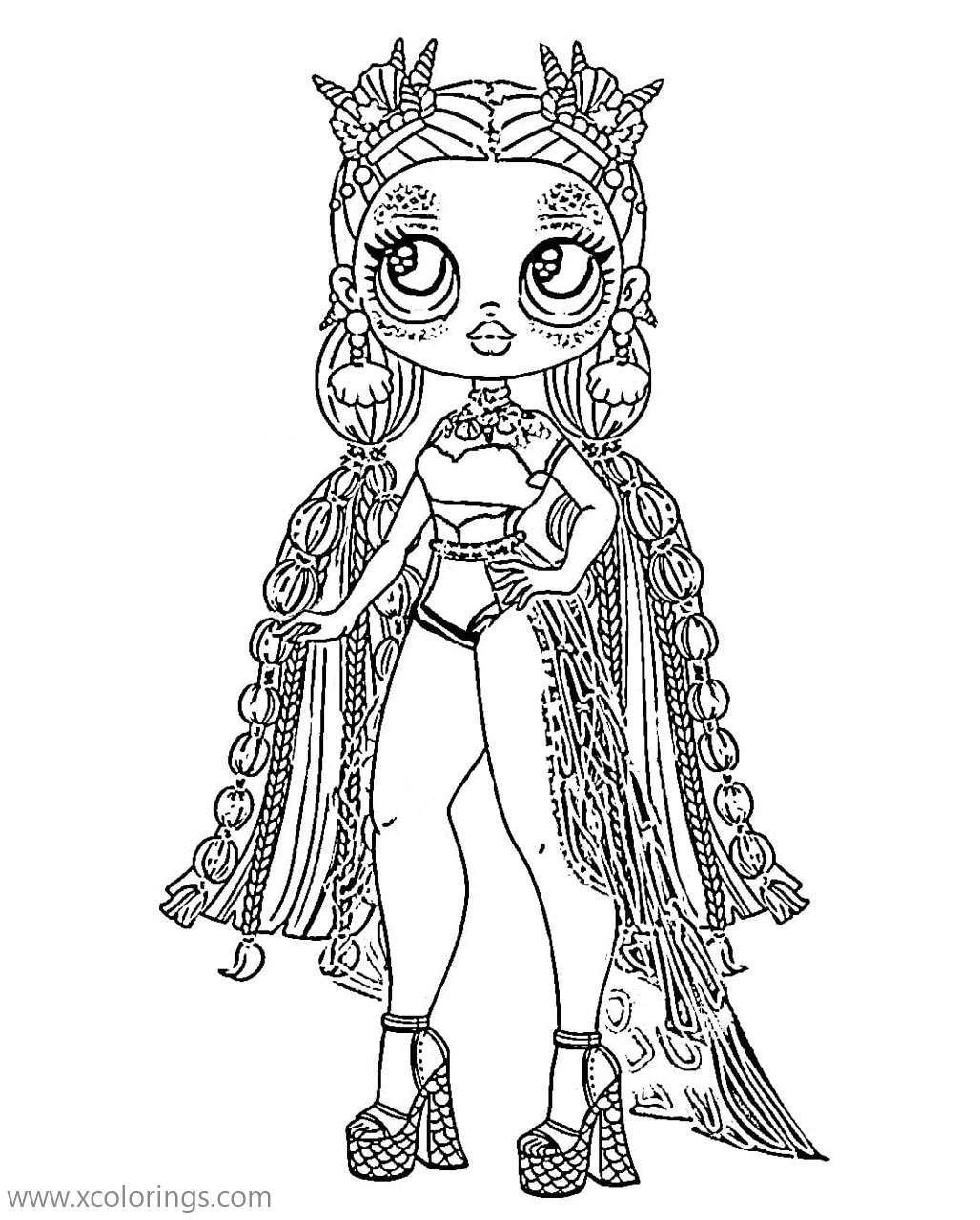 lol surprise omg dolls coloring pages printable