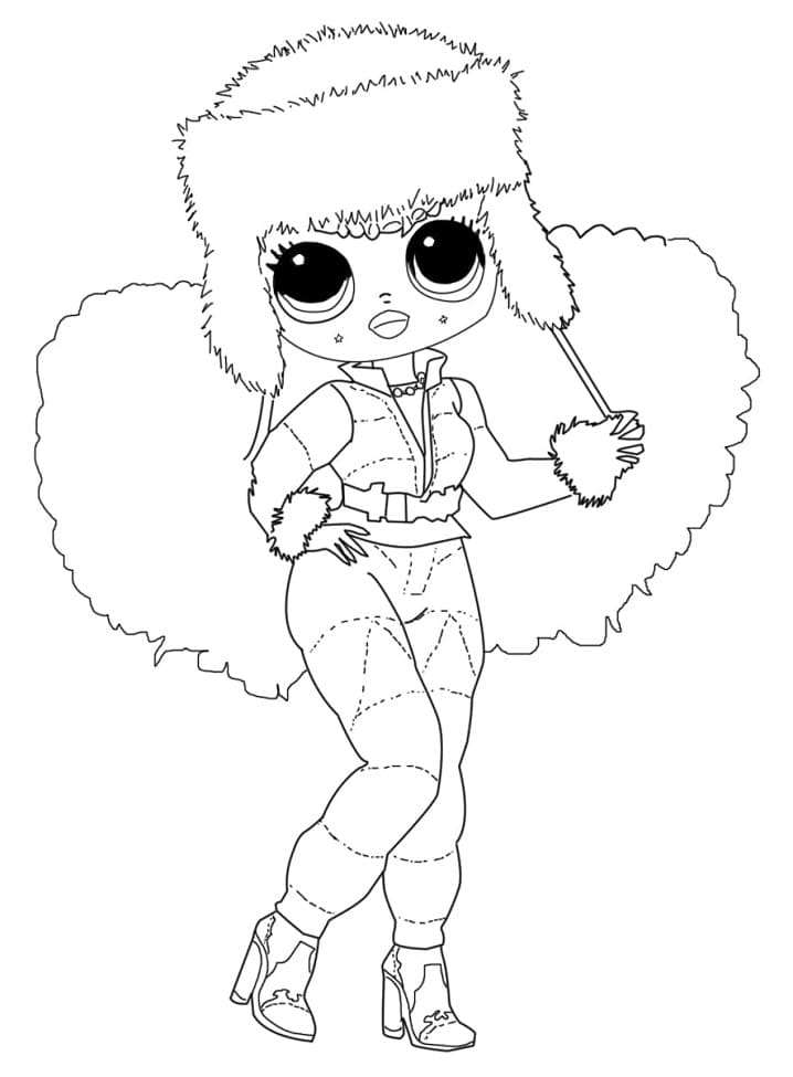 lol surprise winter disco coloring pages free coloring pages