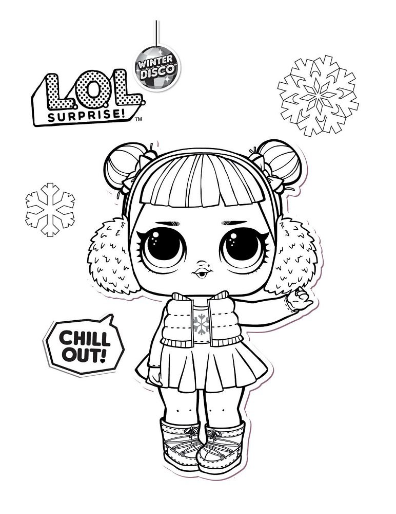lol winter disco coloring pages