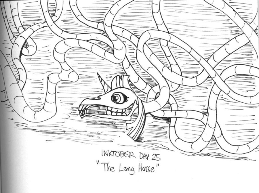 long horse trevor henderson coloring pages