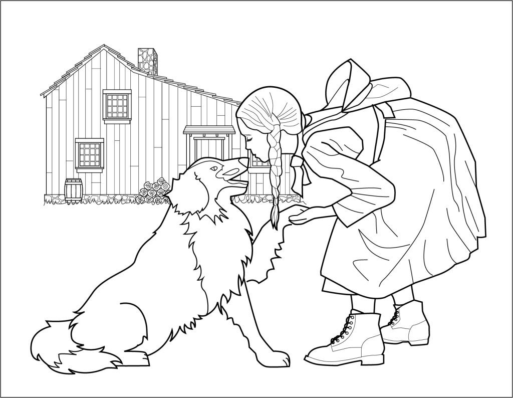 long winter little house on the prairie coloring pages