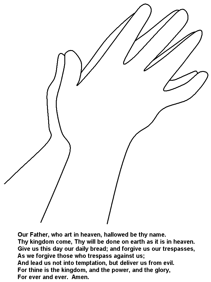 Lordsprayer Bible Coloring Pages