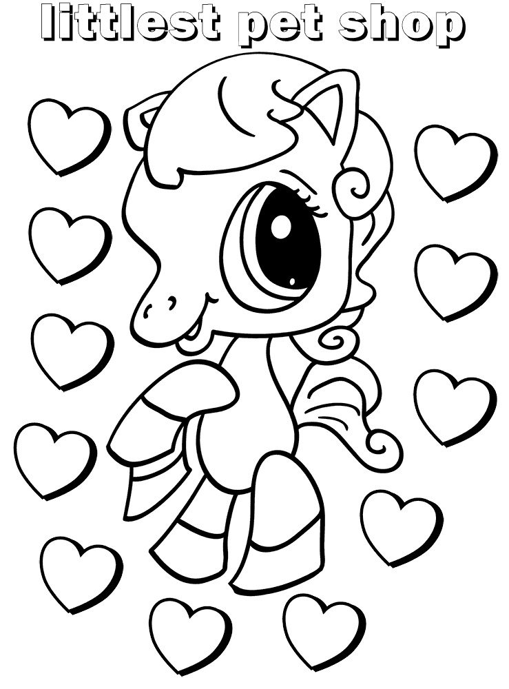 lps horse coloring pages