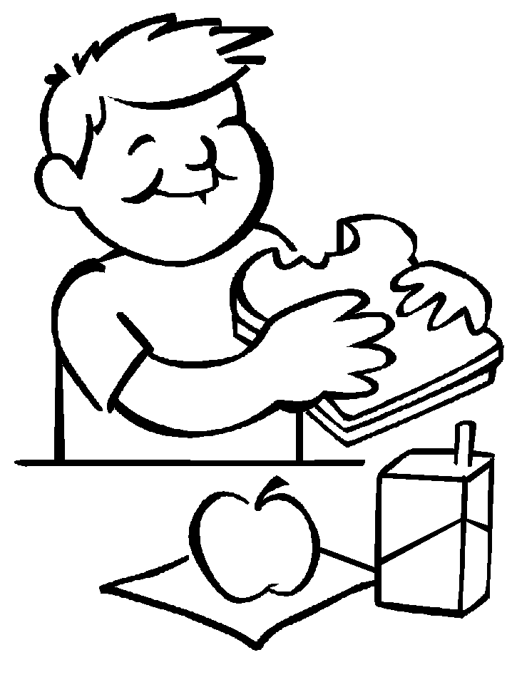 Lunch Images Coloring Pages