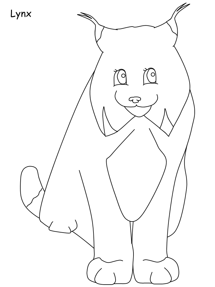 Lynx Coloring Pages