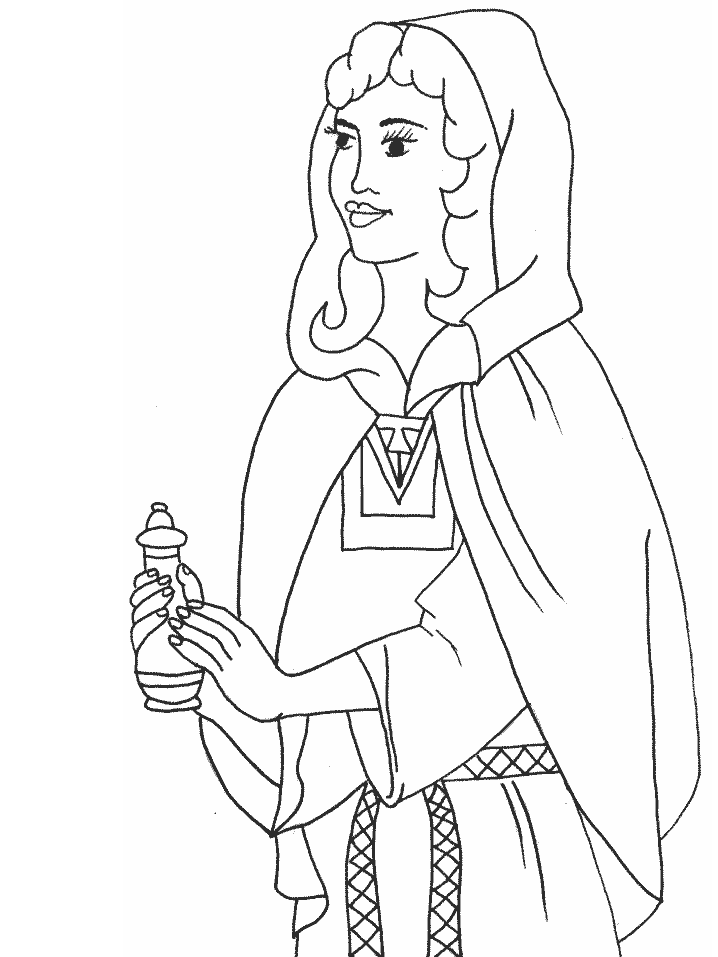 Magdalene Bible Coloring Pages