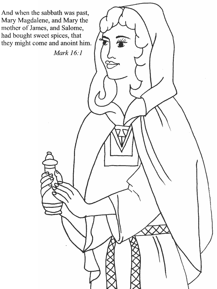 Magdalene W Bible Coloring Pages