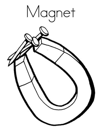 Magnet Coloring Page Coloring Page Book For Kids