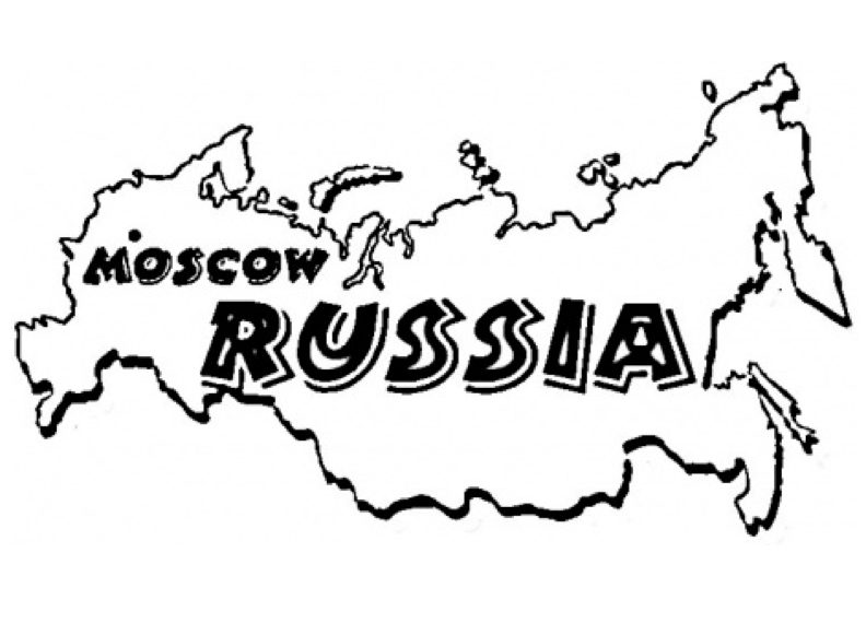 Map of Russia Coloring