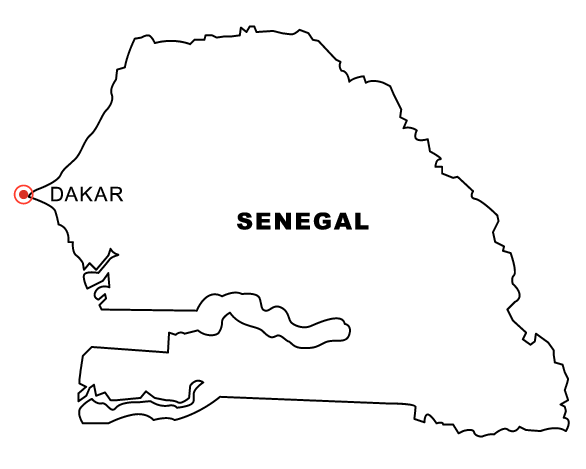 Map of Senegal