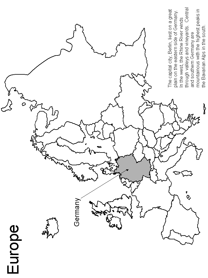 Map Germany Coloring Pages