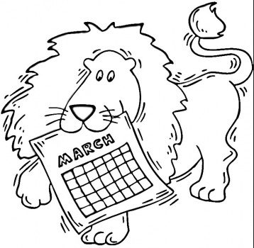 march coloring page