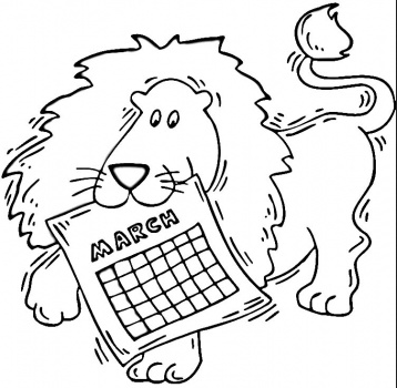 march coloring page