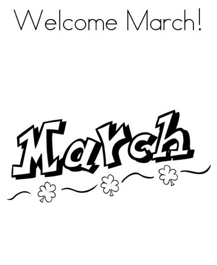 march coloring pages