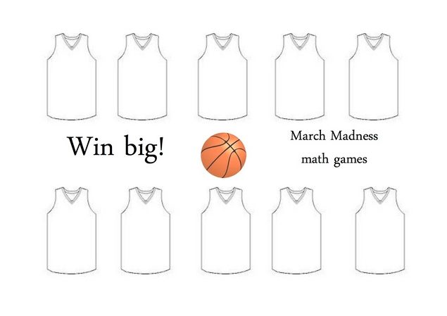 March Madness Printable games