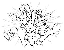 Mario Brothers Coloring Page