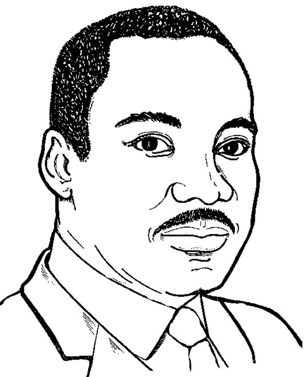 Martin Luther King Coloring Page