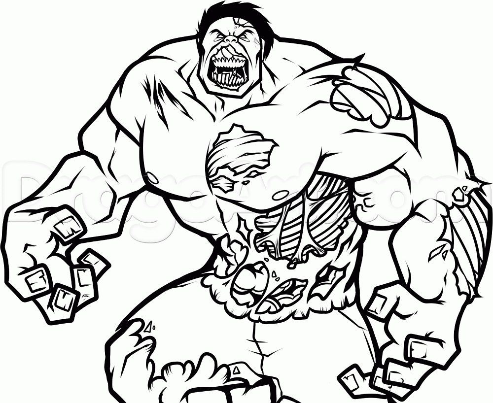 marvel zombie coloring pages