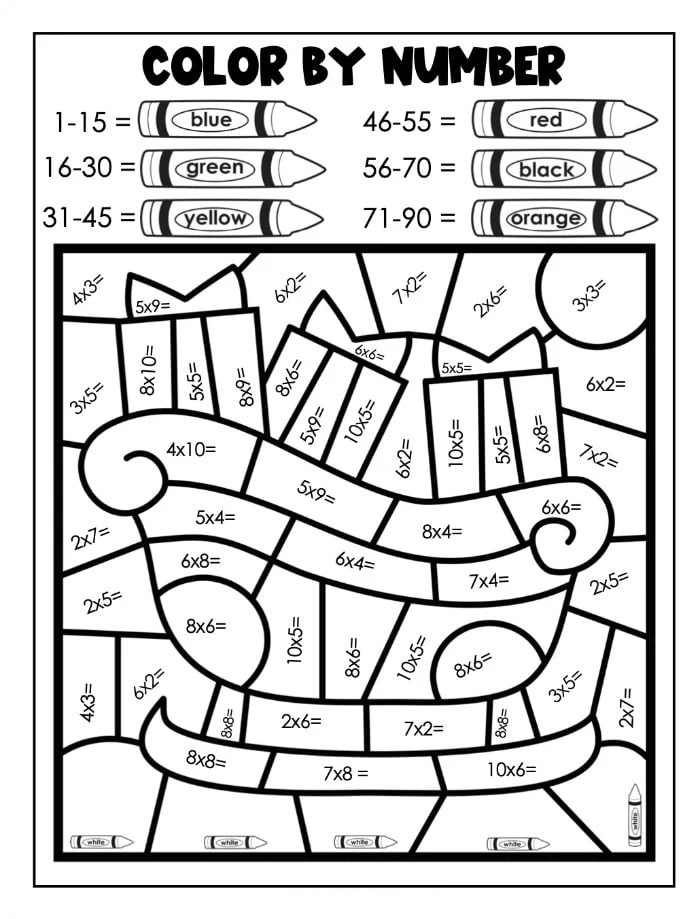 Math Coloring Pages 6th Grade