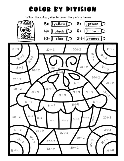 Math Coloring Pages Division