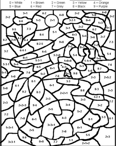 Math Coloring Page